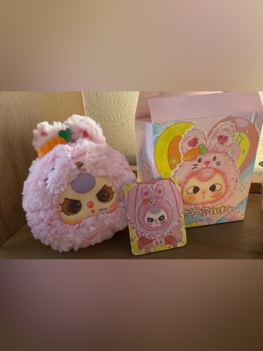 Baby Three “Take Me Out Zipper Bag” BUNNY *SPECIAL EYES* POSTER CHILD CONFIRMED